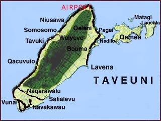 Map of Taveuni